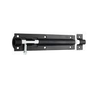 Spira Brass Iron Barrel Bolt - Straight 6" Black