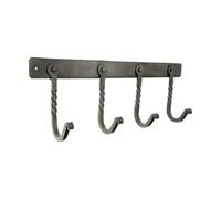Spira Brass Iron Coat Hook Twisted 4 Leg - Pewter