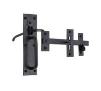 Spira Brass Iron Suffolk Latch Black