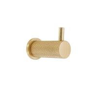 Spira Brass Jewel Knurlmond Coat Hook Satin Brass