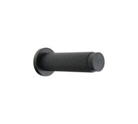 Spira Brass Jewel Knurlmond Door Stop Matt Black