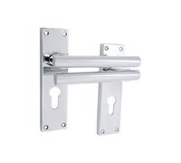 Spira Brass Jura Lever On Backplate Euro Polished Chrome