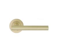 Spira Brass Jura Lever On Rose Satin Brass