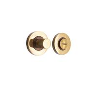 Spira Brass Linear Knurlmond Thumb Turn & Release Aged Brass