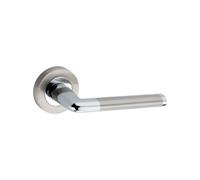 Spira Brass Madrid Lever On Rose Dual Tone