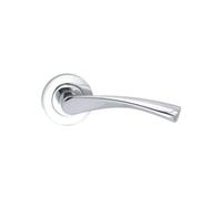 Spira Brass Mercury Lever Door Handle Polished Chrome