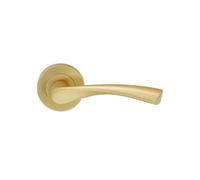 Spira Brass Mercury Lever Door Handle Satin Brass
