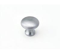 Spira Brass Mushroom 25mm Cupboard Knob Satin Chrome