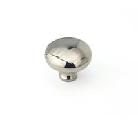 Spira Brass Mushroom 38mm Cupboard Knob Polished Nickel