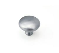 Spira Brass Mushroom 38mm Cupboard Knob Satin Chrome