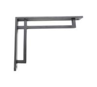 Spira Brass Narrow Art Deco Bracket Black (Sold In Pairs)