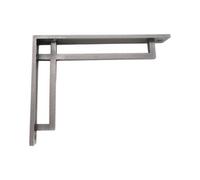Spira Brass Narrow Art Deco Bracket Pewter (Sold In Pairs)