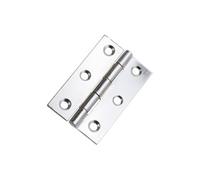 Spira Brass Non Ce Mild Steel Butt Hinges - Polished Chrome
