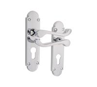 Spira Brass Oakley Lever On Backplate Euro Polished Chrome