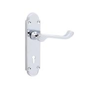 Spira Brass Oakley (S-Type) Lock Lever Handle Polished Chrome