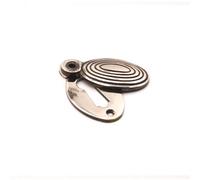 Spira Brass Oval Beehive Escutcheon Aged Nickel