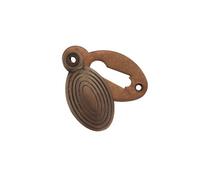 Spira Brass Oval Beehive Escutcheon Matt Antique