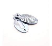 Spira Brass Oval Beehive Escutcheon Polished Chrome