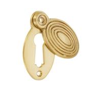 Spira Brass Oval Beehive Escutcheon Satin Brass