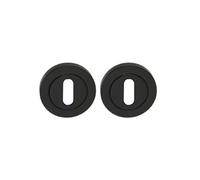 Spira Brass Oval Standard Escutcheon Matt Black