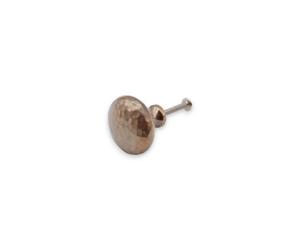 Spira Brass Pira Brass Hammered Mushroom 38mm Cupboard Knob Antique