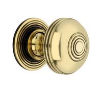 Spira Brass Preston Small 32mm Cupboard Knob Aged Brass