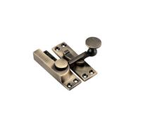 Spira Brass Quadrant Sliding Arm Fastener Antique Brass