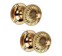 Spira Brass Regency Mortice Door Knob Polished Brass
