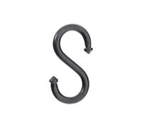 Spira Brass S- Hook Small Matt Black Finish