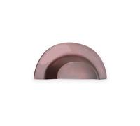Spira Brass Slim Cup Drawer Pull - Large Aged Bronze