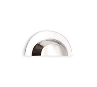 Spira Brass Slim Cup Drawer Pull - Large Polished Nickel
