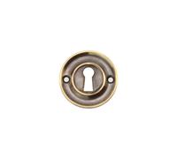 Spira Brass Slimline Standard Escutcheon Aged Brass