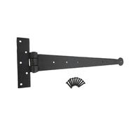 Spira Brass T - Hinges Penny End Beeswax 15" 375mm