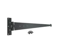 Spira Brass T - Hinges Penny End Beeswax 24" 600mm