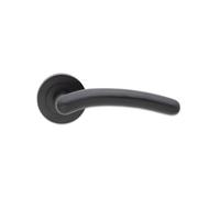 Spira Brass Taurus Lever Door Handle Matt Black