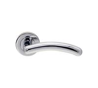 Spira Brass Taurus Lever Door Handle Polished Chrome