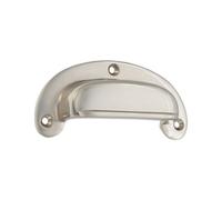 Spira Brass Traditional Drawer Cup Pull Polished Nickel