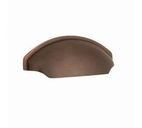 Spira Brass Tulip Cup Drawer Pull Aged Bronze