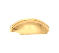 Spira Brass Tulip Cup Drawer Pull Antique Brass