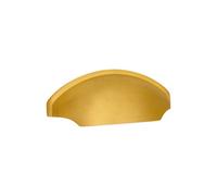 Spira Brass Tulip Drawer Cup Pull Satin Brass