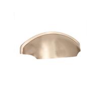 Spira Brass Tulip Drawer Cup Pull Satin Nickel