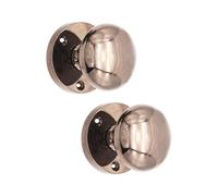 Spira Brass Victorian Door Knob Black Nickel