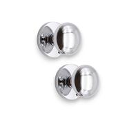 Spira Brass Victorian Door Knob Polished Chrome
