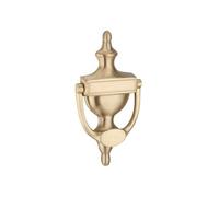 Spira Brass Victorian Door Knocker - Small 150mm Satin Brass