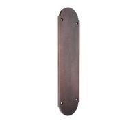 Spira Brass Victorian Finger Plate - Half Round 300mm Aged Bronze