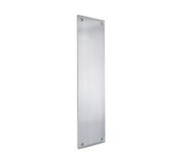 Spira Brass Victorian Finger Plate - Square 300mm Satin Chrome