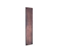 Spira Brass Victorian Finger Plate - Square300mm Aged Bronze