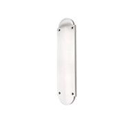 Spira Brass Victorian Half Round Finger Plate 300mm Polished Chrome