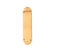Spira Brass Victorian Half Round Finger Plate 300mm Satin Brass