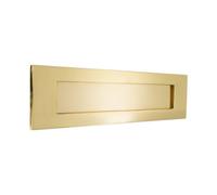 Spira Brass Victorian Letter Plate 250mm Polished Brass